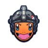 Premium Charmander Pokemon PVC Morale Patch