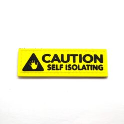 Caution Self Isolating PVC Patch