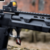 Tokyo Marui Desert Eagle 50AE, Laylax barrel jacket, Micro Pro Sight
