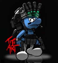 Tactical Smurf Titi Artist PVC Patch