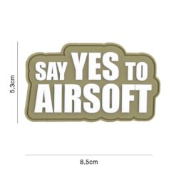 Say Yes To Airsoft PVC Patch Coyote #267C