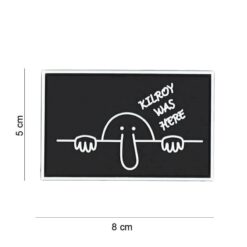 PVC Kilroy was here black Patch #8071