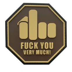 Middle Finger Fuck You Very Much PVC Patch