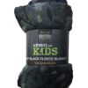 Kids Fleece Blanket - BTP Black Camo