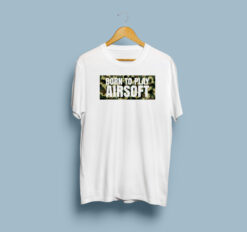Born To Play Airsoft White T-Shirt