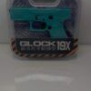 G19X mini pistol keychain TURQUOISE