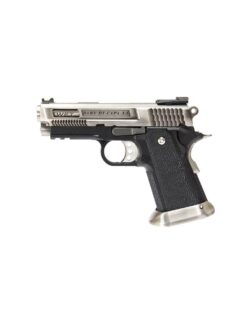 WE HI-CAPA 3.8 Bronrosaurus GBB Pistol (Silver Silde)