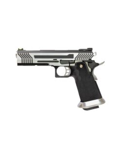 Armorer Works Custom Hi-Capa GBBP (Full Silver Slide - Black Frame - AW-HX1101)