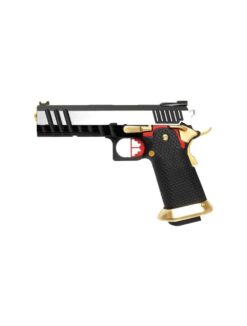 Armorer Works Custom Hi-Capa GBBP (Silver Slide - Gold Barrel - Fully Auto. - AW-HX2031)