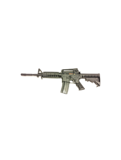 Golden Eagle M4A1 RIS Gas Blowback Rifle (Full Metal - Black - MC6604RISM)
