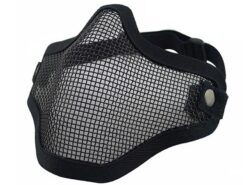 Big Foot V1 Strike Steel Half Face Mask (Black)
