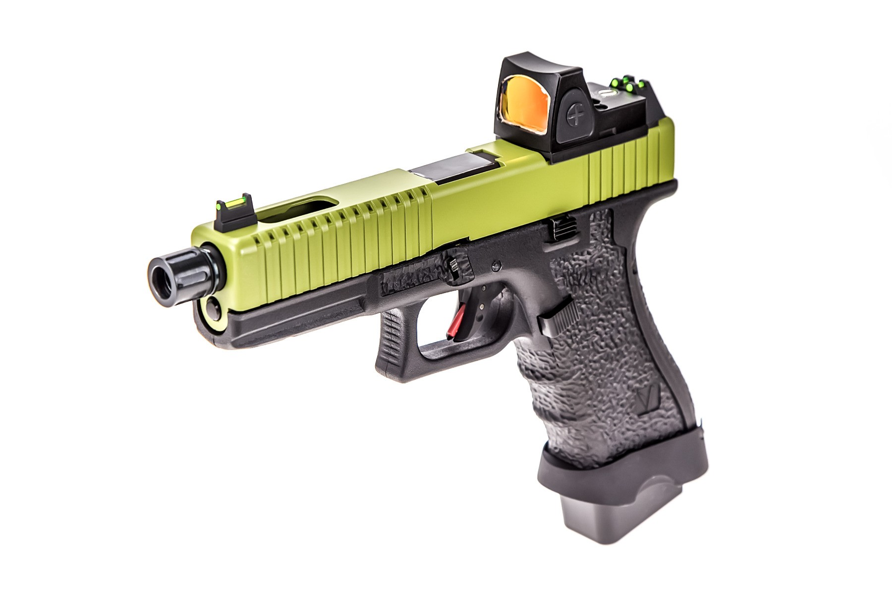 Vorsk EU7 Black/green + BDS airsoft pistol.