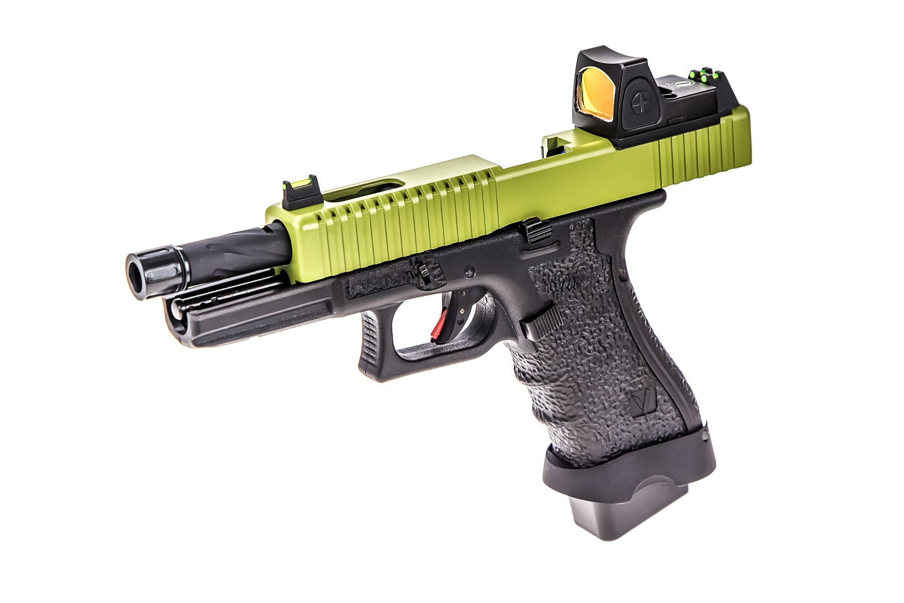 Vorsk EU7 Black/green + BDS airsoft pistol.