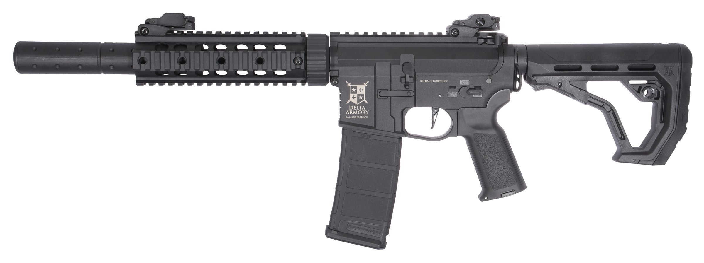 Delta Armory AR15 SilentOps 7" EAGLE Charlie Black