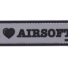 I Love Airsoft 101 INC Grey PVC Patch