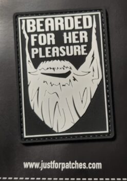 Beareded For Her Pleasure PVC Patch