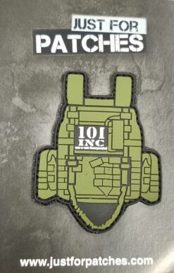 101 Inc Tactical Vest PVC Patch Green