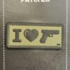 I Love Guns PVC Patch