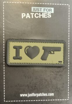 I Love Guns PVC Patch