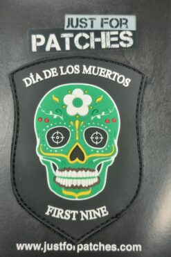 Dia De Los Muertos First Nine PVC Patch (Green)