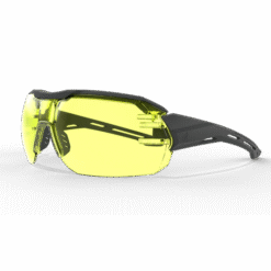 Edge Eyewear Kabru - Black Frame with Black TPR/ Vapor Shield Yellow Lens