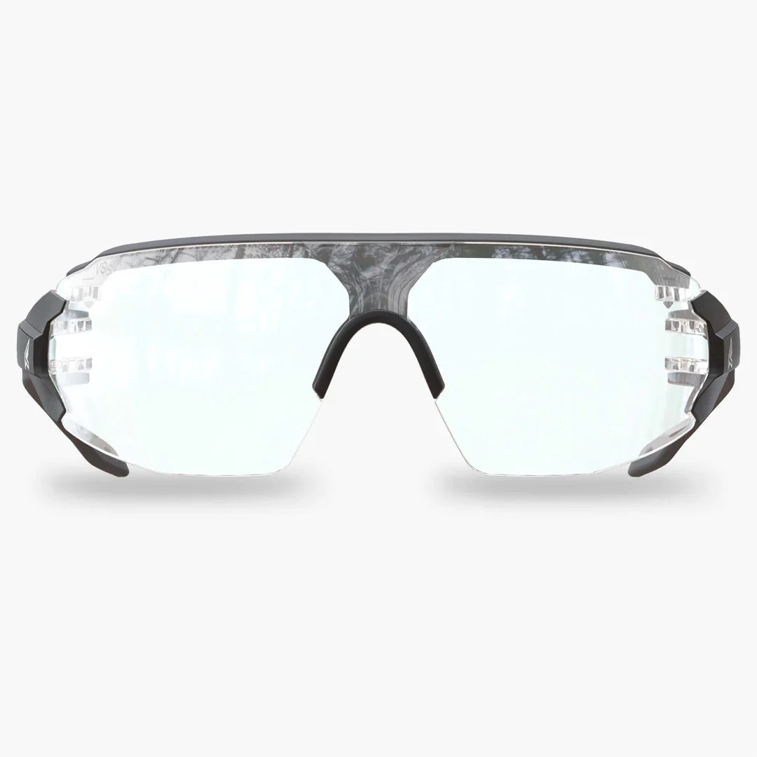 Edge Eyewear Tavern - Black Frame with Grey TPR/ Clear Lens