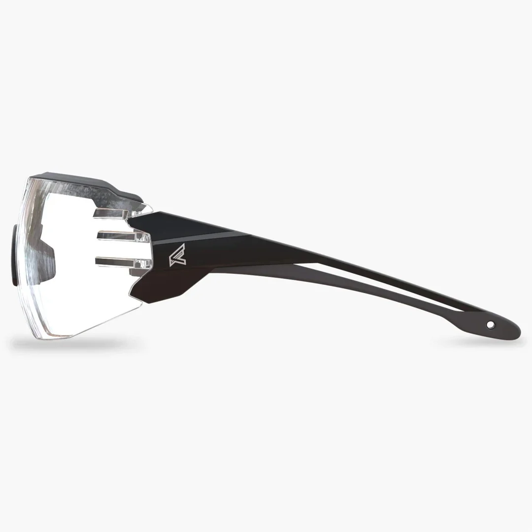 Edge Eyewear Tavern - Black Frame with Grey TPR/ Clear Lens