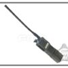 FMA PRC-152 Dummy Radio Case Olive Drab – left-side full view with antenna attached