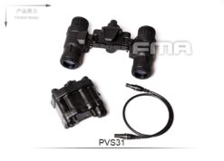 FMA dummy PVS-31 night vision monocular – left-side full view with protective hard case