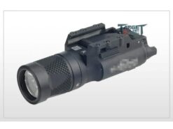 FMA X300V pistol torch with strobe – black finish left-side full view