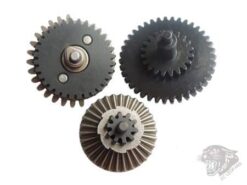 ZCI CNC 16:1 steel gearset – angled components view