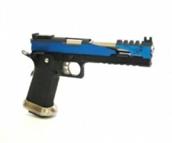 WE Hi-Capa 6″ T-Rex Custom titanium barrel – left-side full view