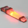 FMA Velcro V light red LED helmet torch – left-side full view Dark Earth