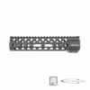 PTS Centurion Arms CMR Rail 9.5 – left-side full view, black free float handguard with integrated top 1913 rail
