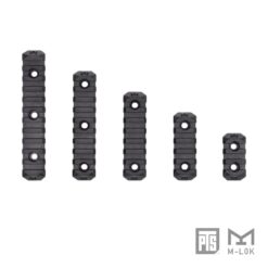 PTS Enhanced Rail 3-slot M-LOK section – black polymer rail module