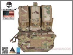 Emerson Gear Assault Back Panel – left-side full view, Multicam