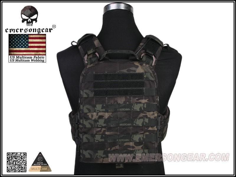 Emerson Gear AVS Adapted Vest Heavy Duty – Multicam Black, left-side full view