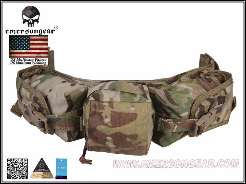 Emerson Gear Sniper Utility Waist Belt – left-side full view multicam