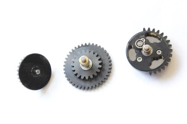 ZCI CNC gearset 14:1 – steel gear assembly left-side full view