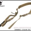 Emerson Gear Quick Adjust Padded 2-Point Sling – full length khaki view