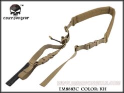 Emerson Gear Quick Adjust Padded 2-Point Sling – full length khaki view