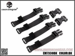 Emerson Gear Chest Rig to Vest Adapter Kit – full front view black