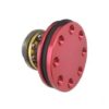 ZCI CNC aluminium piston head with bearings – left-side detail view