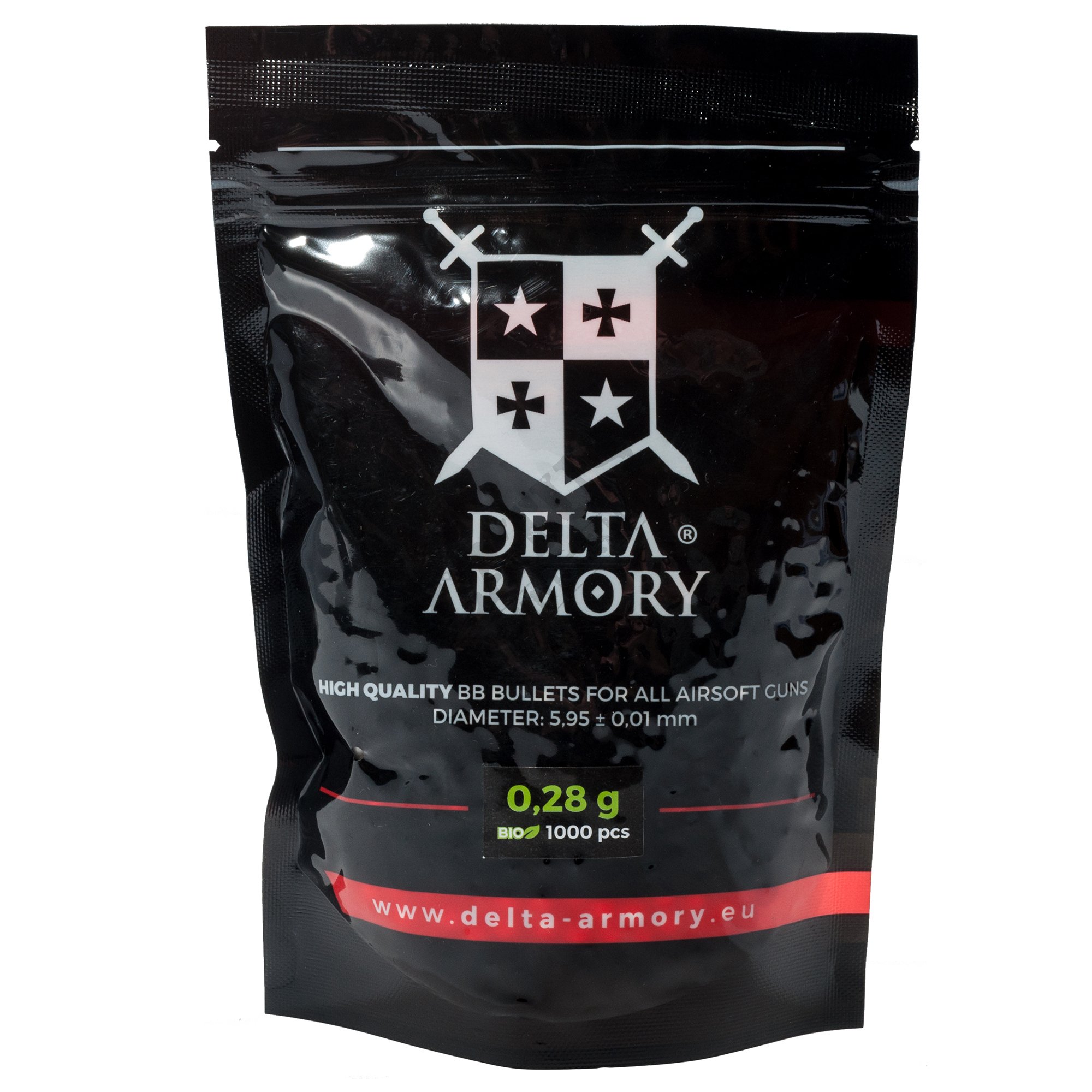 Delta Armory 0.28g Tracer BIO EAGLE BBs – 1kg Green airsoft image 6