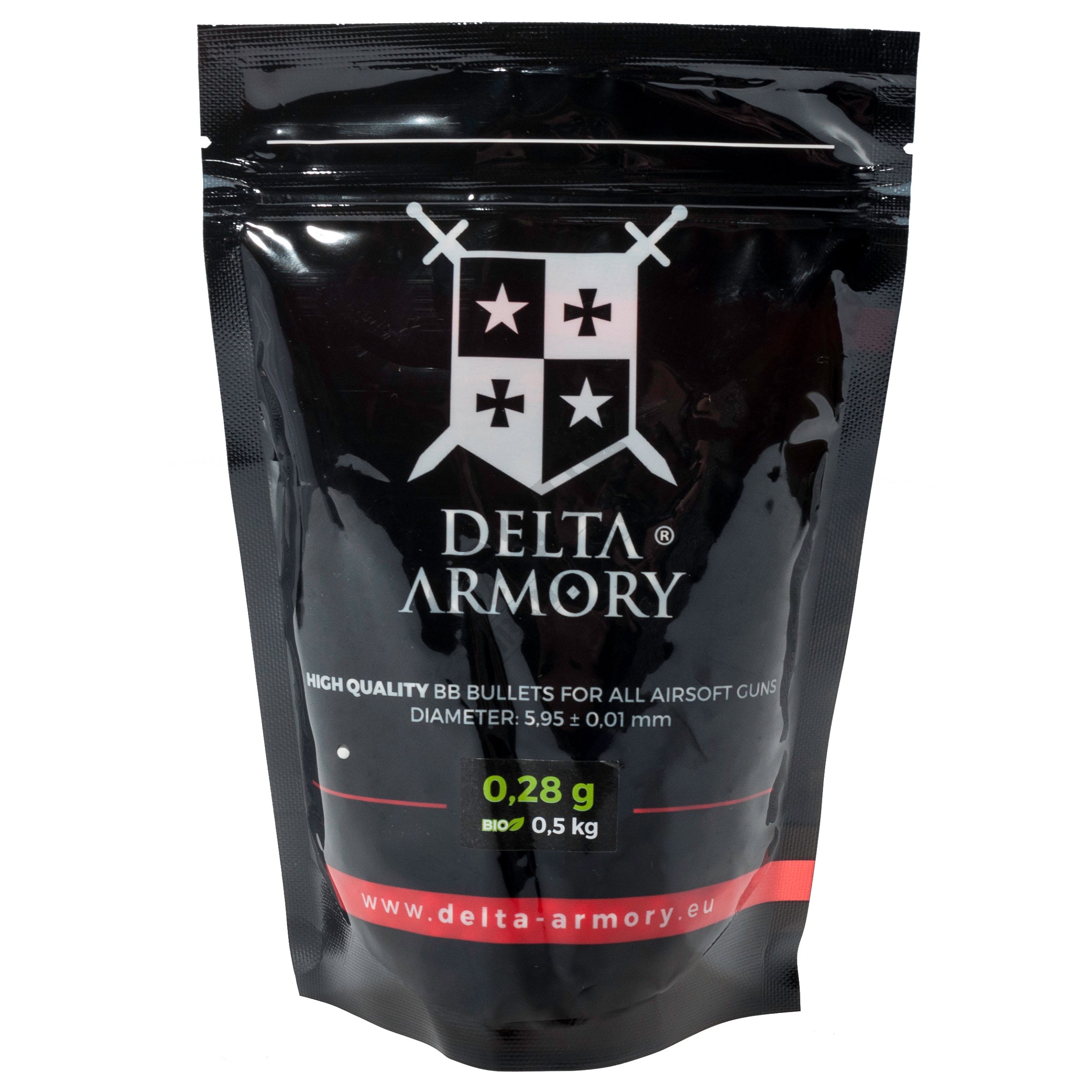 Delta Armory 0.28g BIO EAGLE BBs – 1kg Bag White airsoft image 5