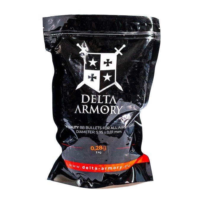 Delta Armory 0.28g Tracer EAGLE BBs – Green 5kg airsoft image 2