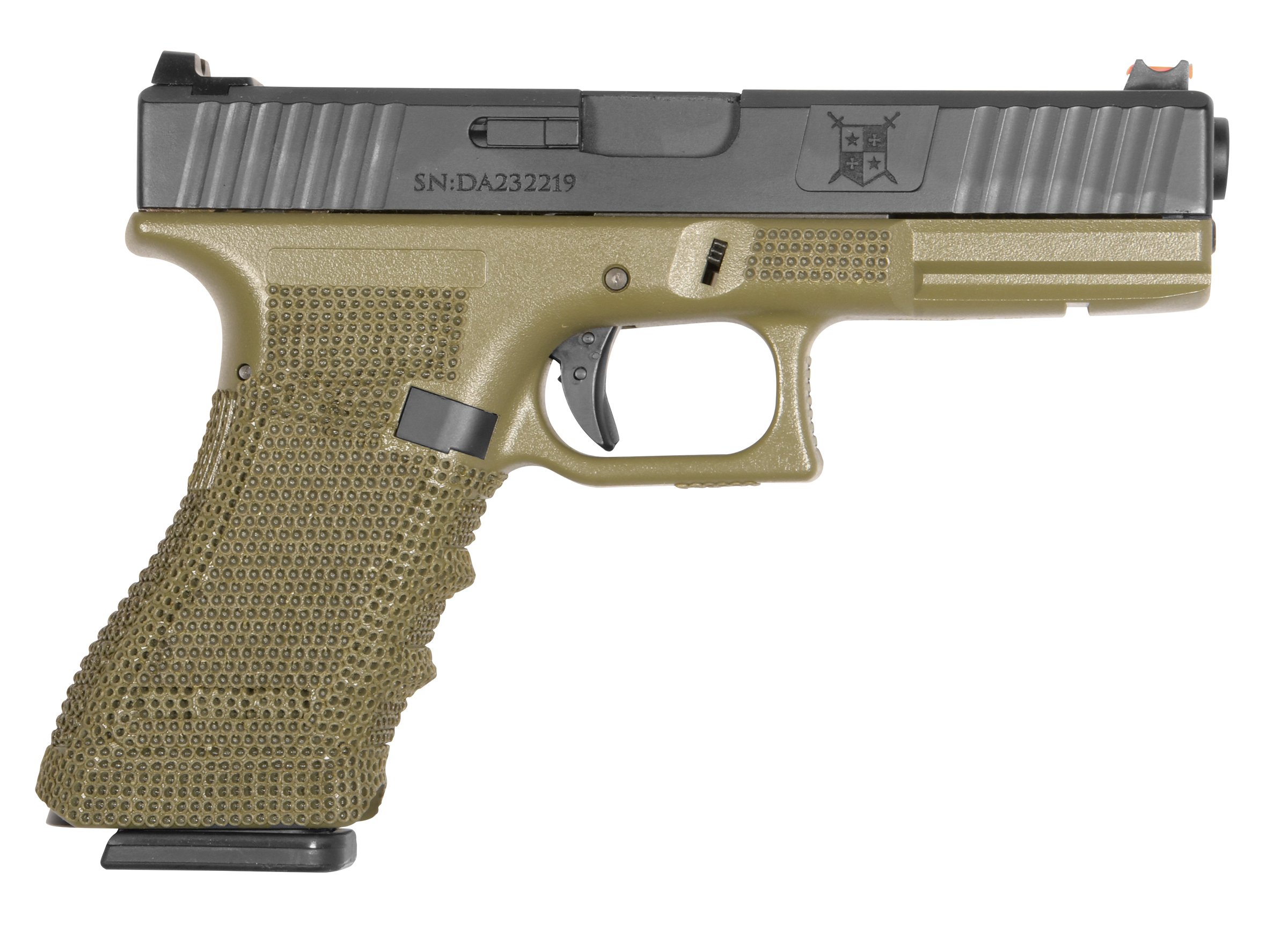 Delta Armory P04 Vanguard EU17 Gas Blowback Pistol – Olive Drab airsoft image 2