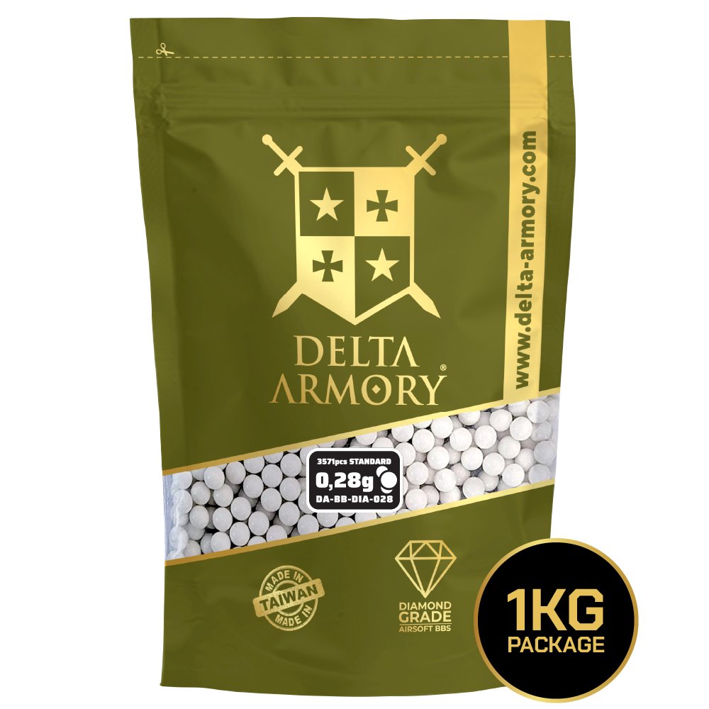 Delta Armory 0.28g Tracer BIO EAGLE BBs – 1kg Green airsoft image 2