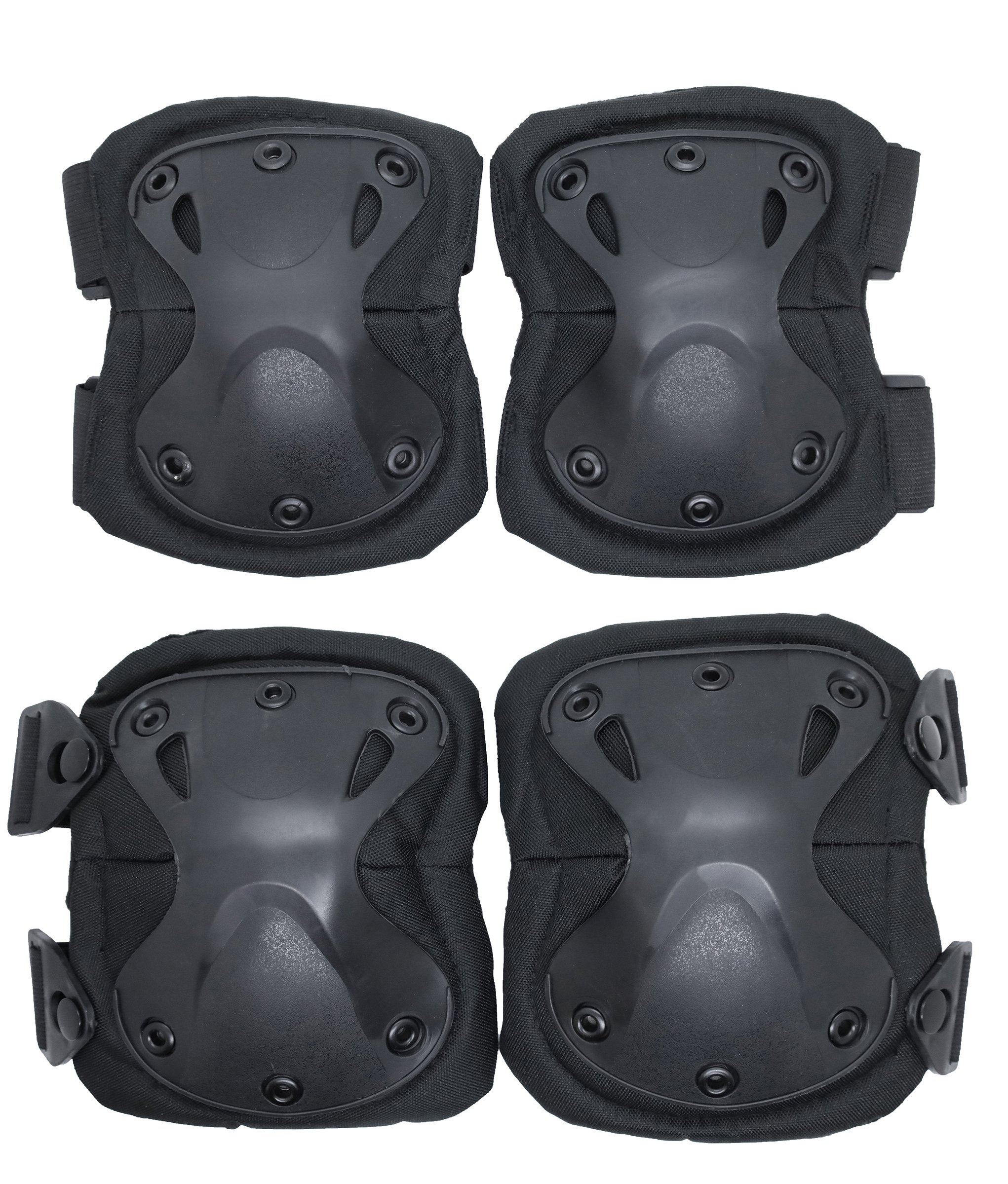 Delta Armory Tactical Knee & Elbow Pads Set – Black airsoft