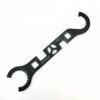 EPES Hardox AR15 multi-tool & barrel wrench – full view blackened finish